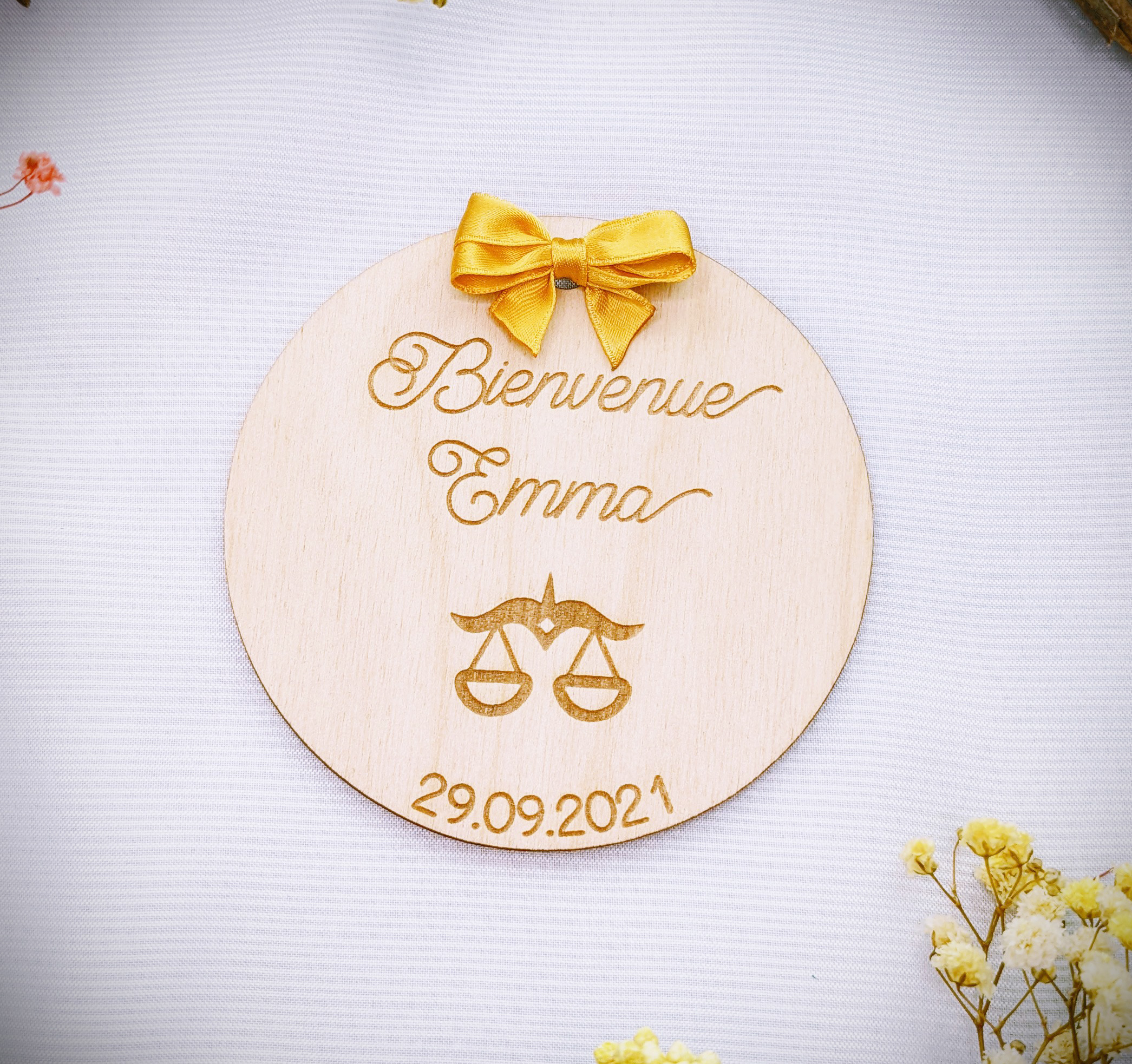 Médaille personnalisé avec signe astrologique