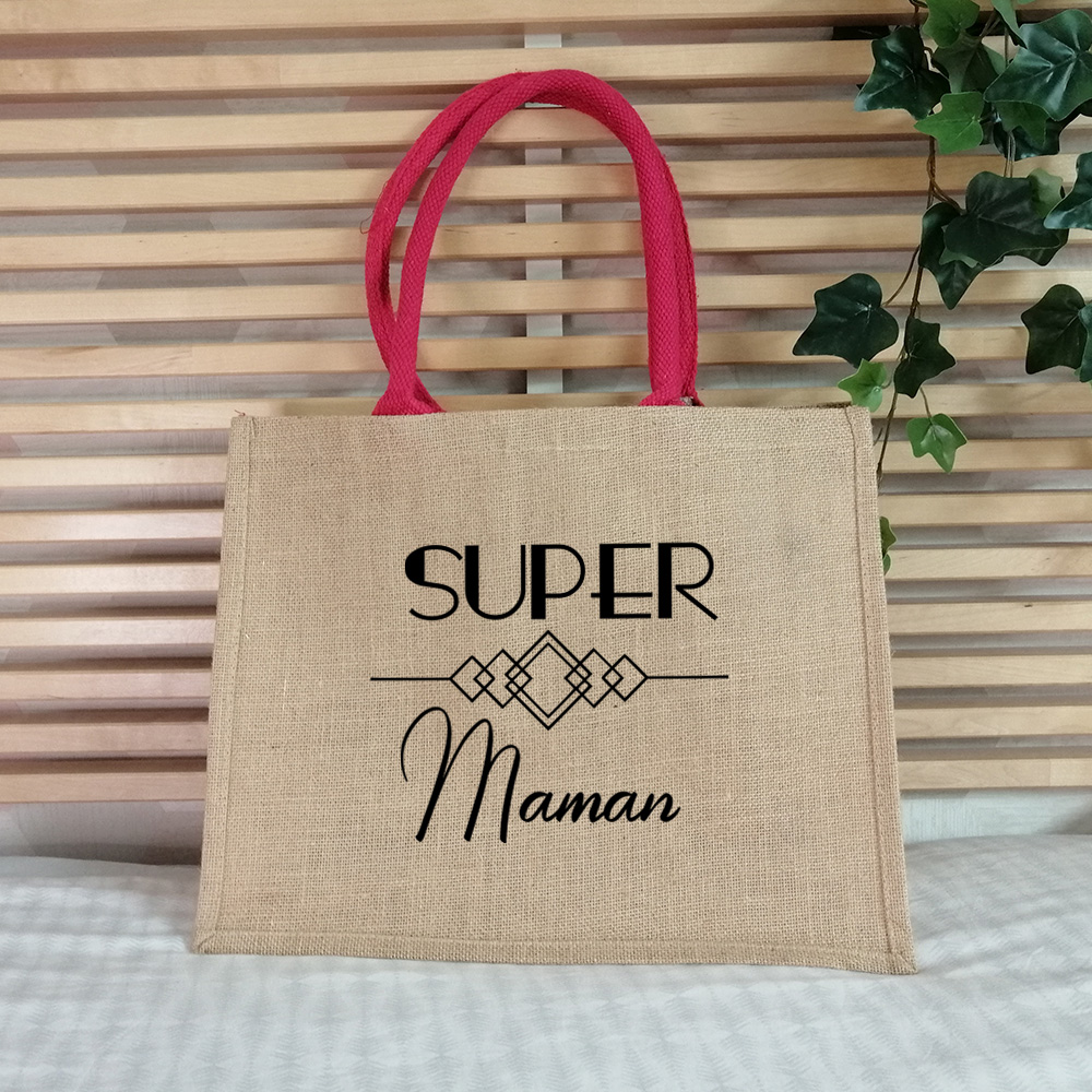 Sac en jute style Art Déco